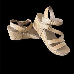 Corky’s Tan Wedge Sandals - so comfortable! Never worn!